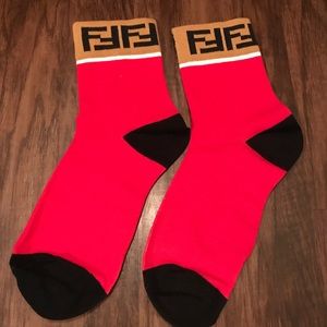 👑Red Fendi Socks!
